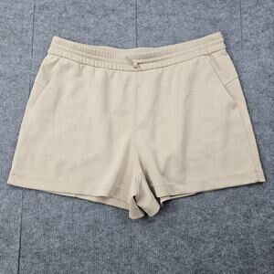 Lululemon Softstreme Shorts Womens 16 Beige Stretch Lounge Casual Comfort Gym